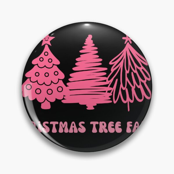 Item preview,  Pink Trees , Christmas Tree Farm, Christmas Tree Path, Cute Winter Christams Happy Holidays designed and sold by KolorellaS.