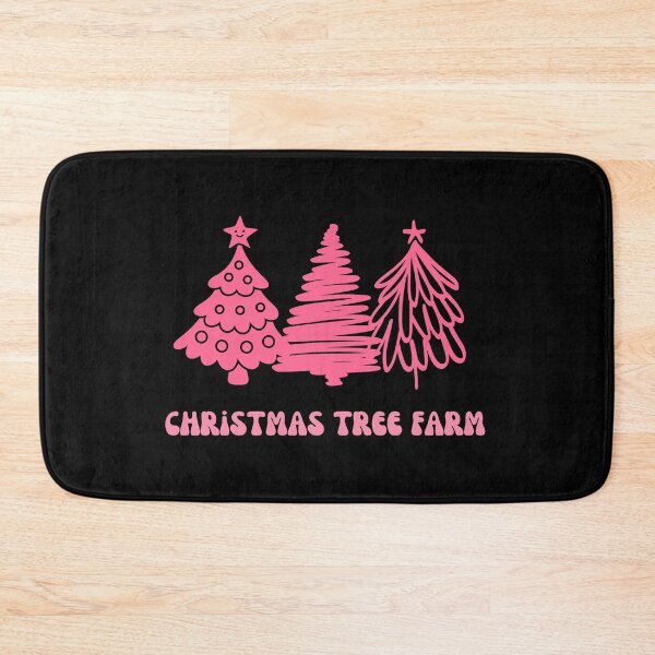 Item preview,  Pink Trees , Christmas Tree Farm, Christmas Tree Path, Cute Winter Christams Happy Holidays designed and sold by KolorellaS.