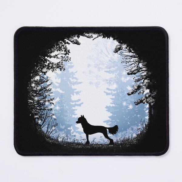 Item preview, “First Snow” Chinese Crested (Hairless) designed and sold by Spinyflowerart.
