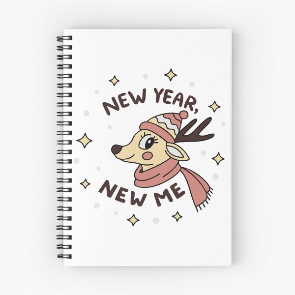 Item preview, Una encantadora ilustración de reno que presenta el tema "Año nuevo, yo nuevo". designed and sold by Grapdega.