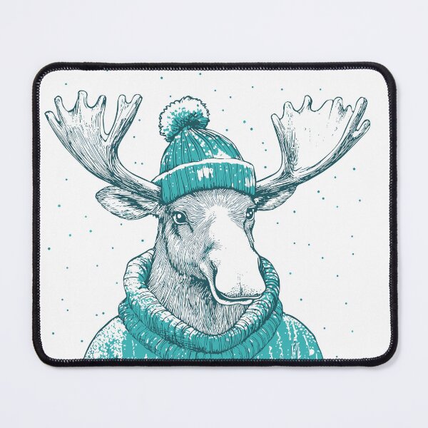 Item preview, Cozy Winter Moose in a Sweater designed and sold by Mihush.