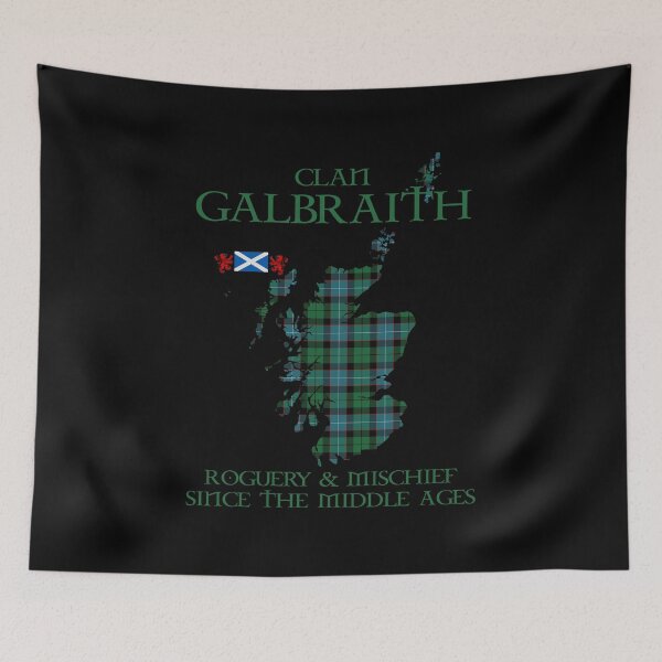 Item preview, Clan Galbraith tartan Scotland map Saltire flag and lion rampant scottish designed and sold by Clan1093.