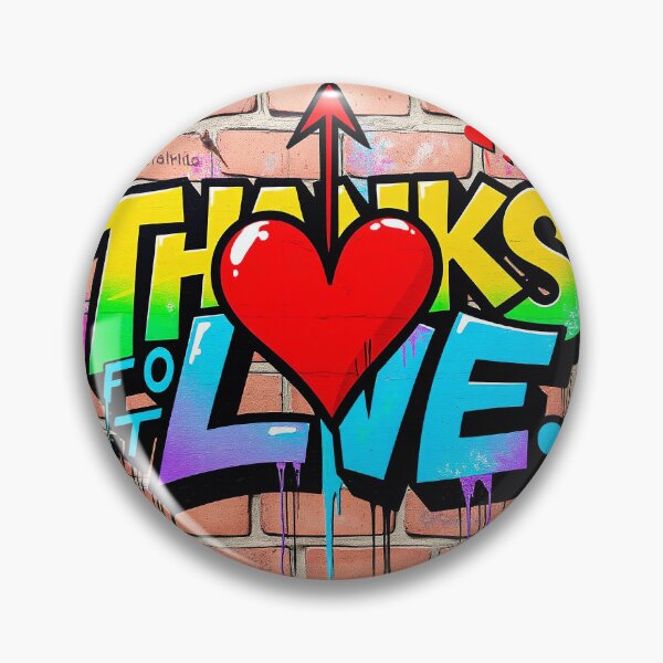 Item preview, Thanks for Love - Vibrant Street Art Graffiti designed and sold by Mido-artister.