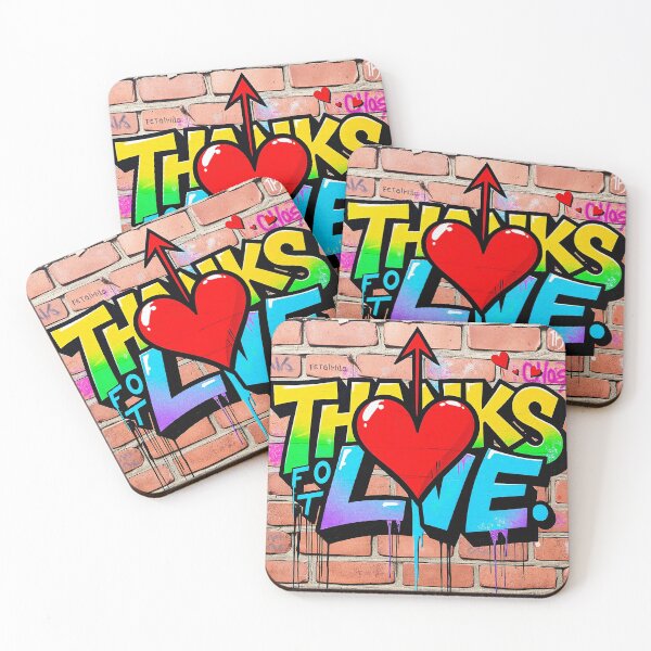 Item preview, Thanks for Love - Vibrant Street Art Graffiti designed and sold by Mido-artister.