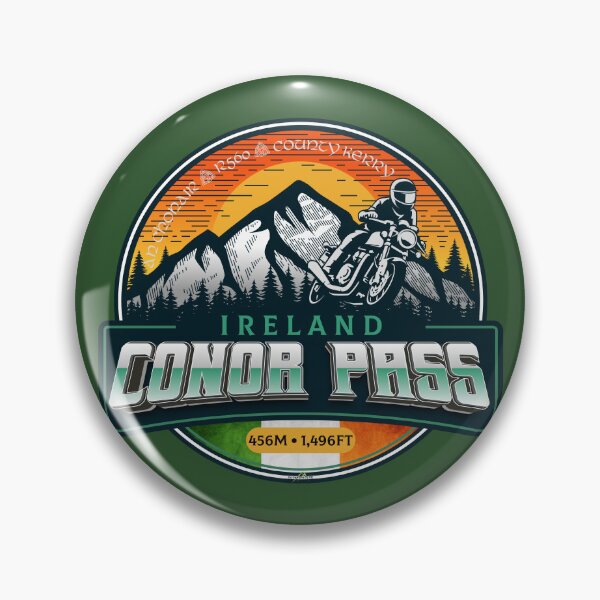 Item preview, Conor Pass Ireland Motorcycle Sticker T-Shirt 01 designed and sold by OuterShellUK.
