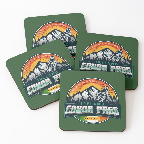 Item preview, Conor Pass Ireland Motorcycle Sticker T-Shirt 01 designed and sold by OuterShellUK.