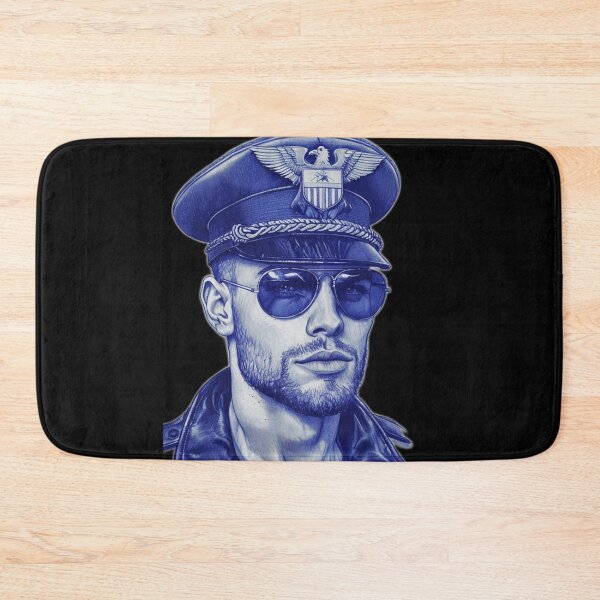 Item preview, Gay Leather Heat Military Daddy Leder Pride Graphic Design designed and sold by ItsAKinkThing.