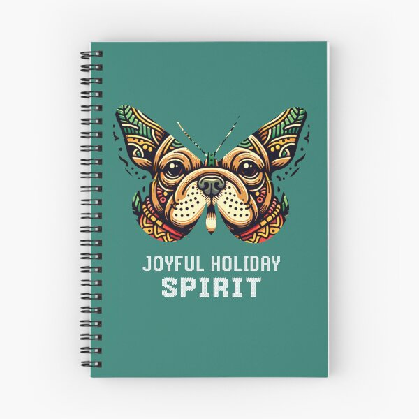 Item preview, Joyful holiday spirit, for French bulldog lover, Christmas and new year gift designed and sold by DekoDesignsHub.