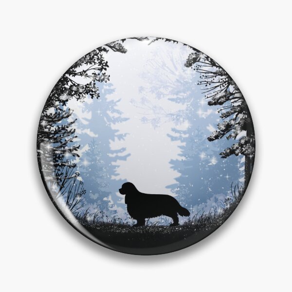 Item preview, “First Snow” Cavalier King Charles Spaniel designed and sold by Spinyflowerart.