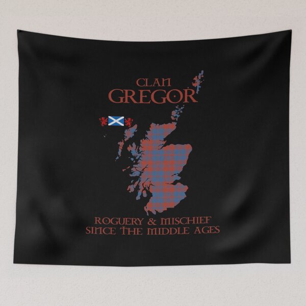 Item preview, Clan Gregor of Deeside tartan Scotland map Saltire flag and lion rampant scottish designed and sold by Clan1093.