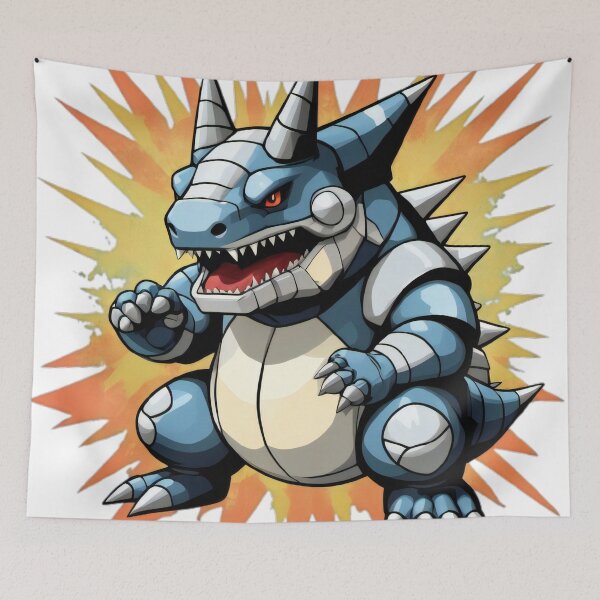 Item preview, Aggron Retro Pixel Sprite designed and sold by ImmersiveArt Era.