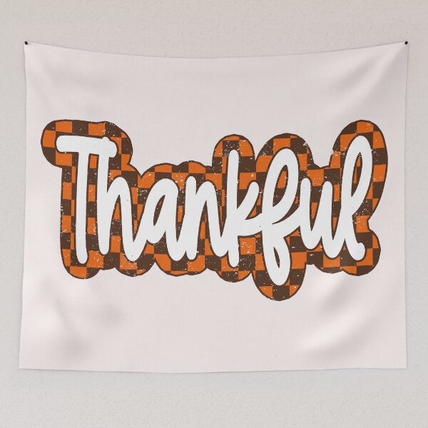 Item preview, Retro Thanksgiving, Fall , Distressed Thanksgiving designed and sold by MariCanal.