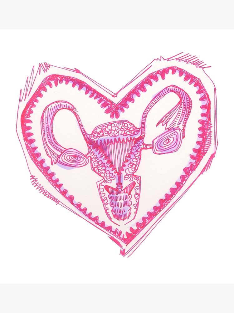 "Uterus drawing - 2016" Poster by gwennpaints | Redbubble