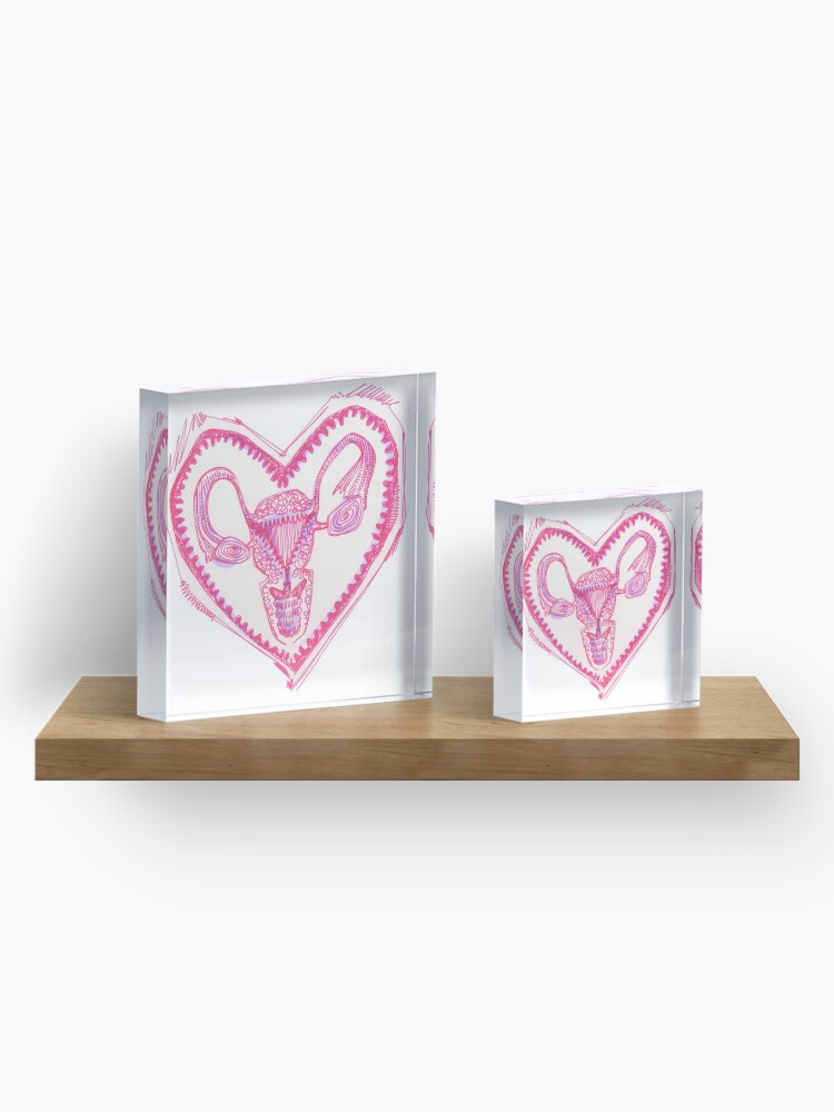 Alternate view of Uterus Drawing - 2016 Acrylic Block