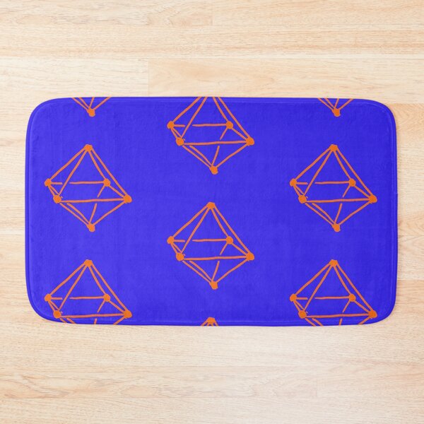 Item preview, Orange Octahedron on Blue designed and sold by MagentaTwilight.