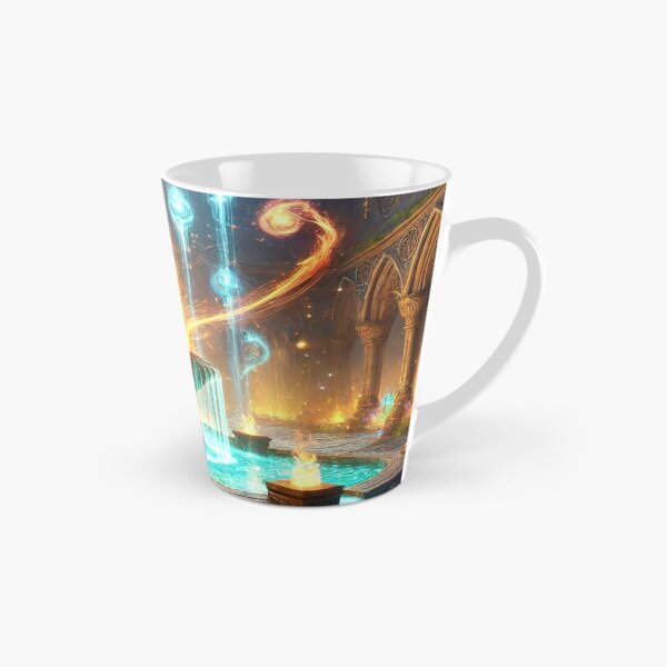 Item preview, Enchanted Elemental Fountain with Glowing Fire and Water designed and sold by TeslaSt0re.