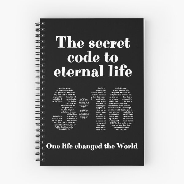 Item preview, 3:16 from John the evangelist, religious, the secret code to eternal life  designed and sold by coloursforkids.