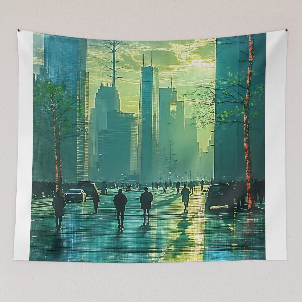 Item preview, City Lights Rain Symphony designed and sold by PanoramaPrints.