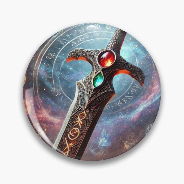 Item preview, Enchanted Sword of Elements with Celestial Symbols designed and sold by TeslaSt0re.
