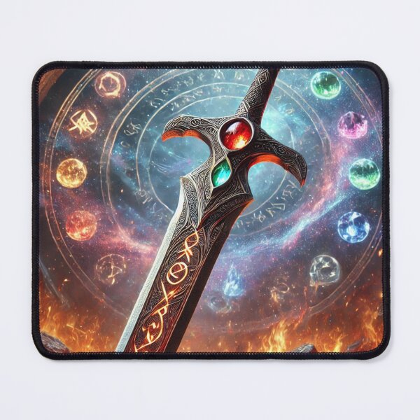 Item preview, Enchanted Sword of Elements with Celestial Symbols designed and sold by TeslaSt0re.
