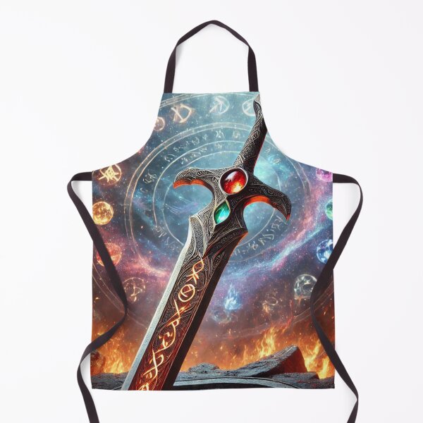 Item preview, Enchanted Sword of Elements with Celestial Symbols designed and sold by TeslaSt0re.