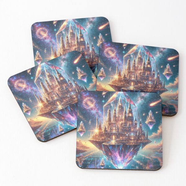 Item preview, Floating Crystal City Illuminated by Celestial Light designed and sold by TeslaSt0re.