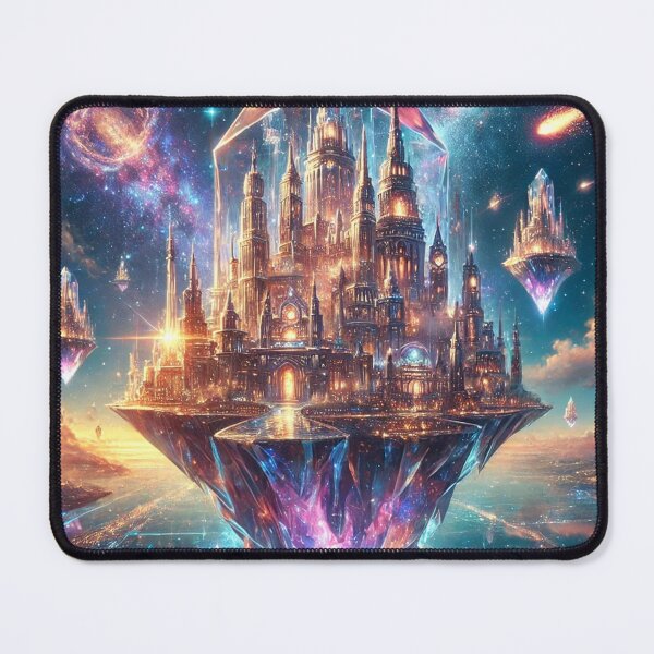 Item preview, Floating Crystal City Illuminated by Celestial Light designed and sold by TeslaSt0re.