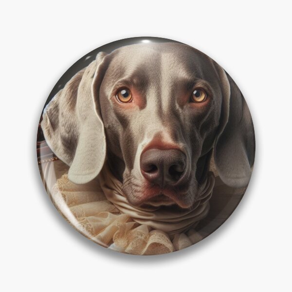 Item preview, Vintage Renaissance Weimaraner Art - Elegant Pet Portrait Wall Décor - Antique Style Dog Lover Gift for Home designed and sold by WeimTrails.