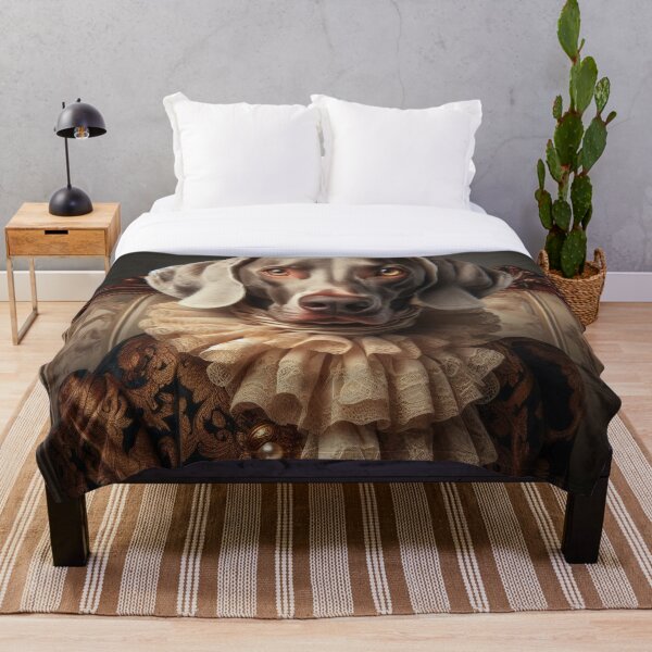 Artikelvorschau, Weimaraner-Kunst im Vintage-Stil aus der Renaissance – Elegantes Haustierportrait als Wanddekoration – Geschenk für Hundeliebhaber im antiken Stil für Zuhause entworfen und verkauft von WeimTrails.