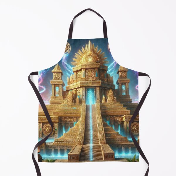 Item preview, Golden Temple of Light with Mystical Symbols designed and sold by TeslaSt0re.