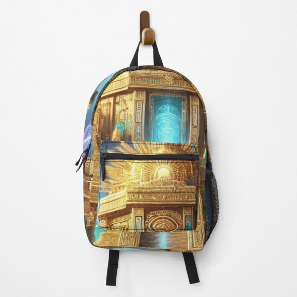 Item preview, Golden Temple of Light with Mystical Symbols designed and sold by TeslaSt0re.