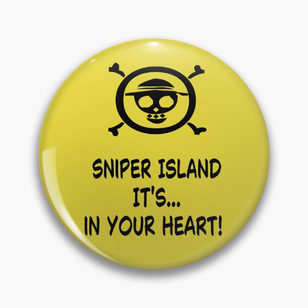 Item preview, Sniper Island It's in Your Heart! - One Piece Anime Jolly Roger Design designed and sold by RainbowDoveShop.