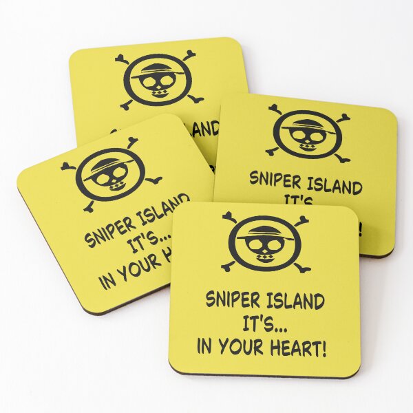 Item preview, Sniper Island It's in Your Heart! - One Piece Anime Jolly Roger Design designed and sold by RainbowDoveShop.