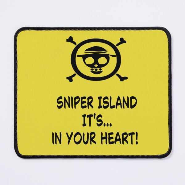 Item preview, Sniper Island It's in Your Heart! - One Piece Anime Jolly Roger Design designed and sold by RainbowDoveShop.