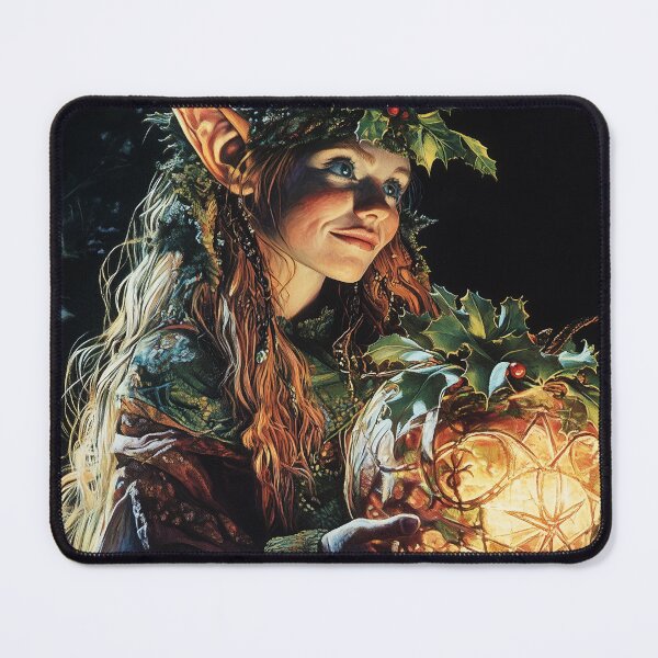 Item preview, Enchanting Elf with a Mystical Christmas Orb designed and sold by LonesomeKnight.