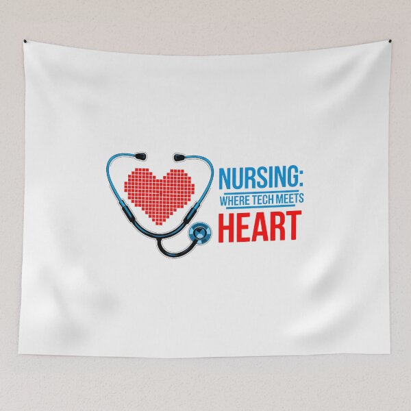Item preview, Nursing: Where Tech Meets Heart - Modern Medical Design designed and sold by ObjCrea123.