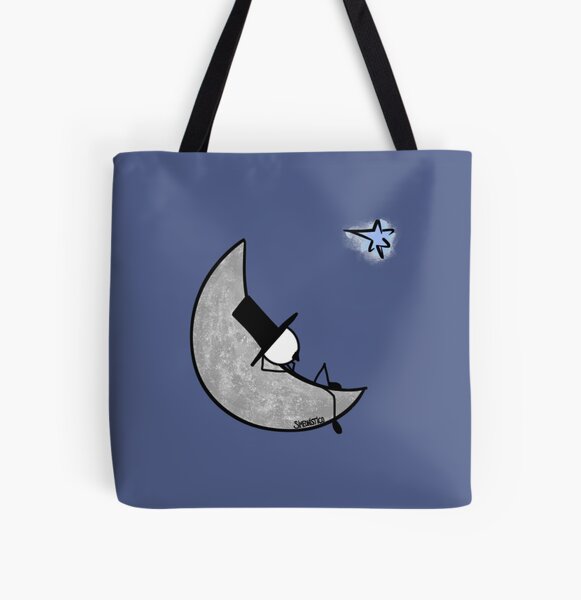 Daydreaming on the moon All Over Print Tote Bag