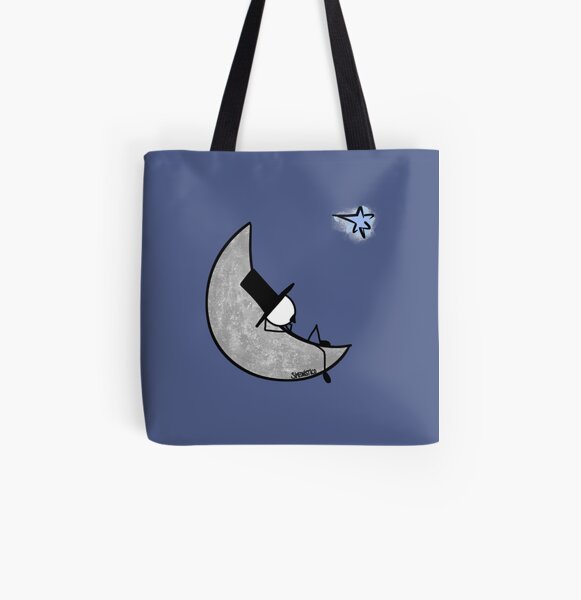 Daydreaming on the moon Bolsa estampada de tela