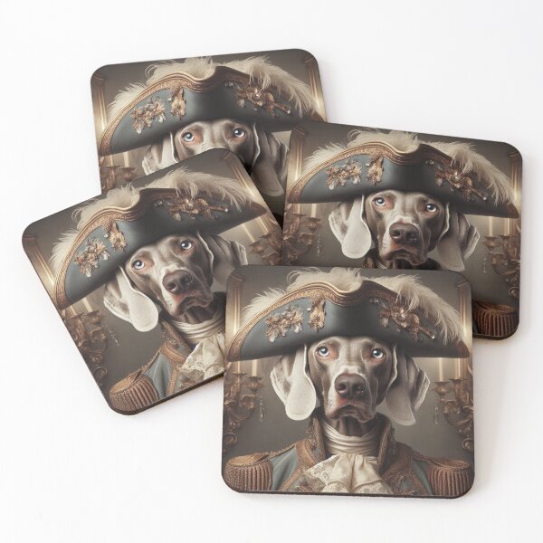 Item preview, Weimaraner in Baroque Attire Canvas Wall Art - Vintage-Inspired Gift for Dog Lovers and Art Enthusiasts designed and sold by WeimTrails.