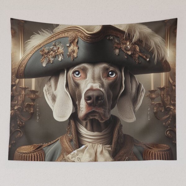 Item preview, Weimaraner in Baroque Attire Canvas Wall Art - Vintage-Inspired Gift for Dog Lovers and Art Enthusiasts designed and sold by WeimTrails.