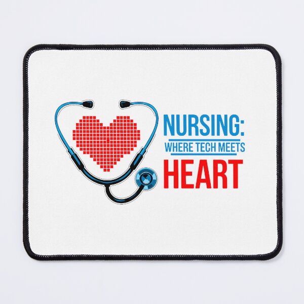 Item preview, Nursing: Where Tech Meets Heart - Modern Medical Design designed and sold by ObjCrea123.