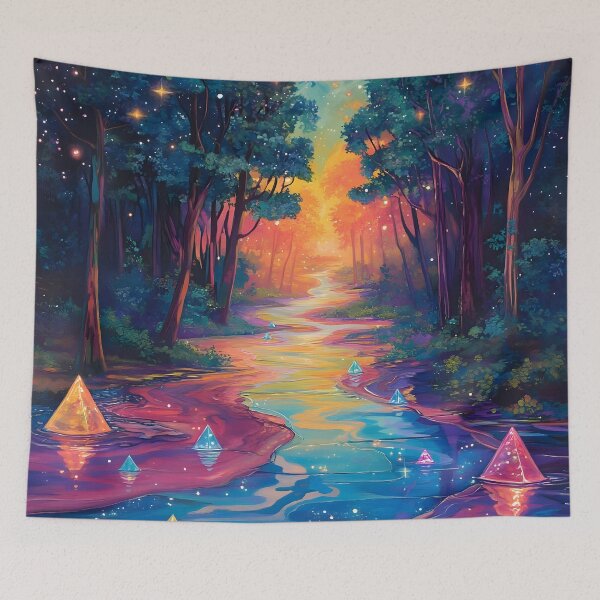 Item preview, Prism Forest Path designed and sold by AI-Only Creations.