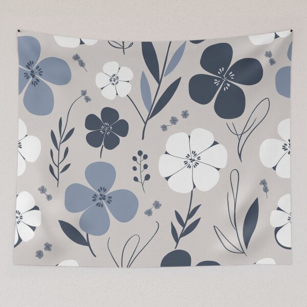 Item preview, Stylish Indigo Petals Design designed and sold by Furbulous Faces.