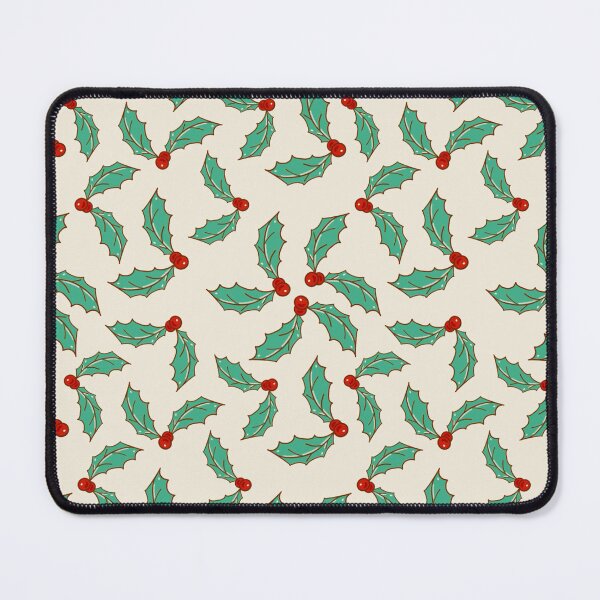 Item preview, Christmas holy leaf botanical pattern designed and sold by Bonheurem.