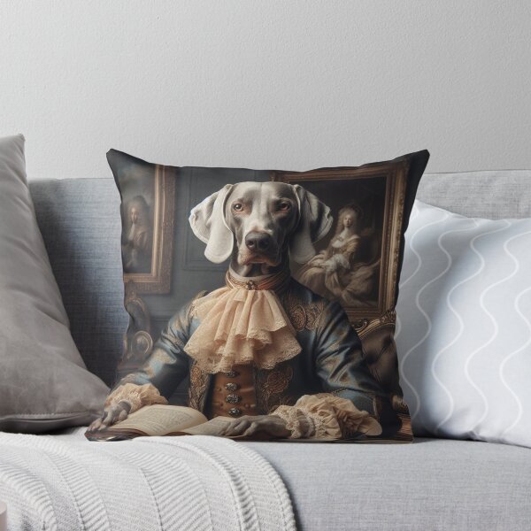 Artikel-Vorschau von Aristokratische Weimaraner Kunst - Elegantes, edles Hunde-Leseporträt, designt und verkauft von WeimTrails.