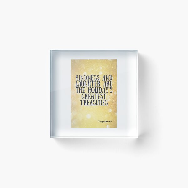 Item preview, "Kindness and laughter are the holiday’s greatest treasures." designed and sold by CUTESTUFFnow.