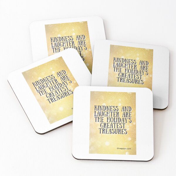 Item preview, "Kindness and laughter are the holiday’s greatest treasures." designed and sold by CUTESTUFFnow.