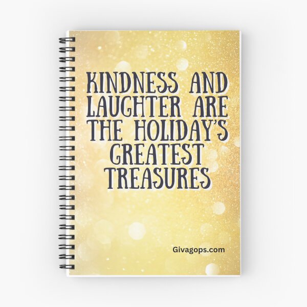 Item preview, "Kindness and laughter are the holiday’s greatest treasures." designed and sold by CUTESTUFFnow.