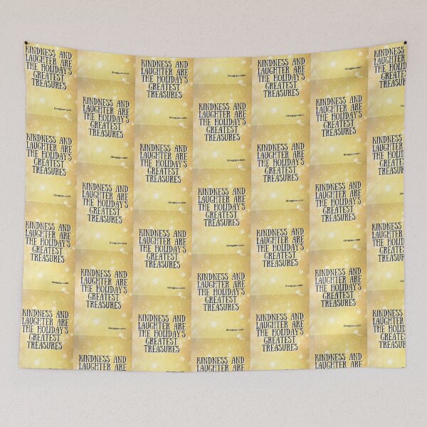 Item preview, "Kindness and laughter are the holiday’s greatest treasures." designed and sold by CUTESTUFFnow.