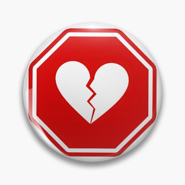 Item preview, Heart Break Signage designed and sold by PING 999 STUDIO.